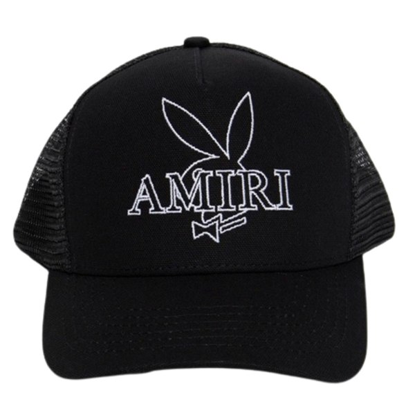 Amiri Playboy Bunny Logo Black Hat