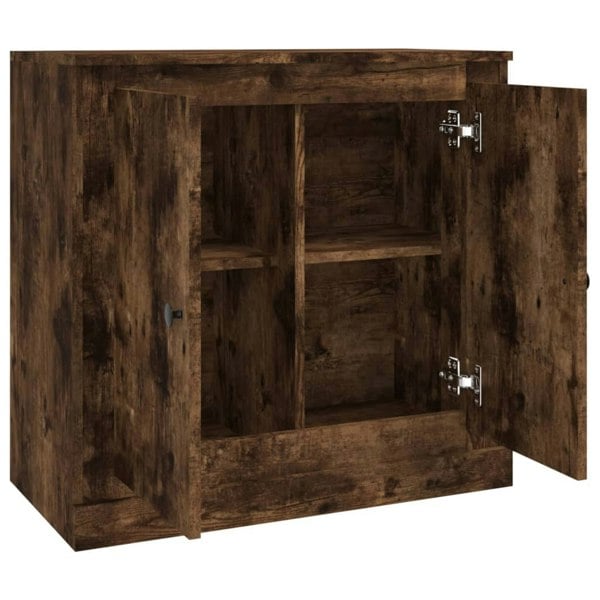 Berkfield Sideboard Smoked Oak 70x35.5x67.5 cm Engineered Wood