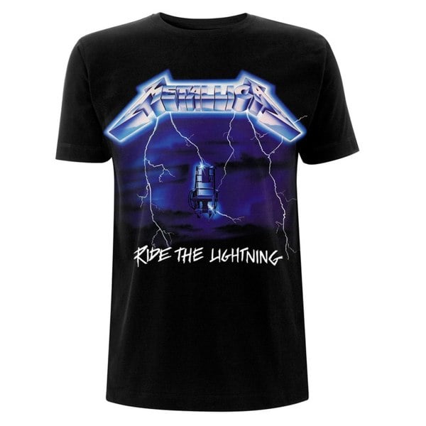 Metallica Unisex Adult Ride The Lightning Tracks T-Shirt - Black