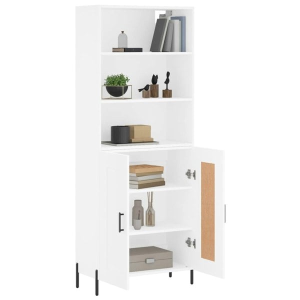 Berkfield Highboard White 69.5x34x180 cm Engineered Wood