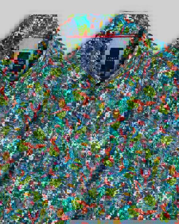 Steel & Jelly Limited Edition Birds Of Paradise Print Long Sleeve Shirt