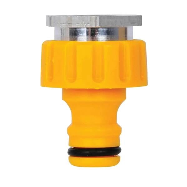 Hozelock Indoor Threaded Tap Connector - Yellow - 