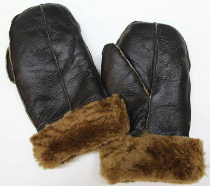 Infinity Leather Handmade new real Leather sheepskin unisex sheepskin shearling mittens mitts gloves thick warm