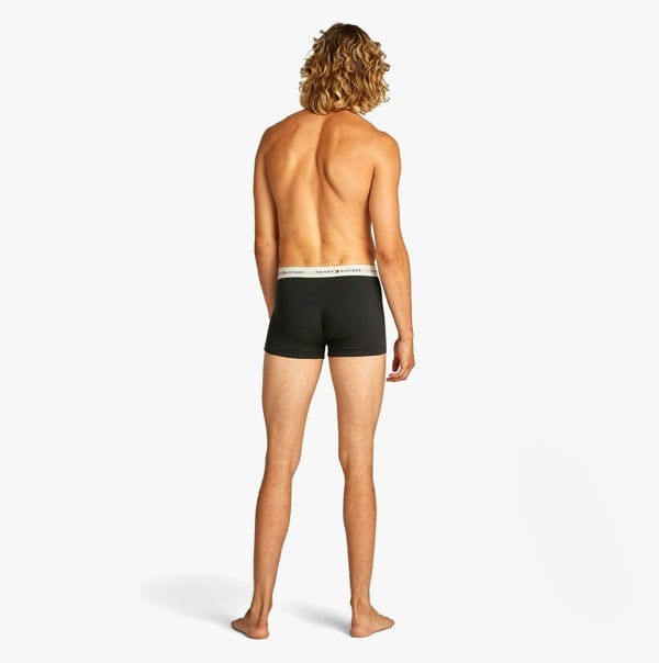 Tommy Hilfiger 3 Pack Mens Colour-Blocked Logo Trunks Multicoloured