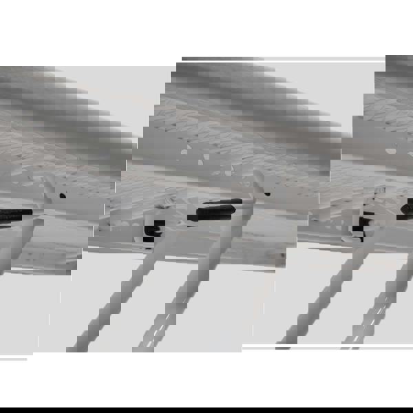 Gr8 Home Ironing Board Folding Adjustable Non Slip Feet And Iron Rack Grey White 110x34cm