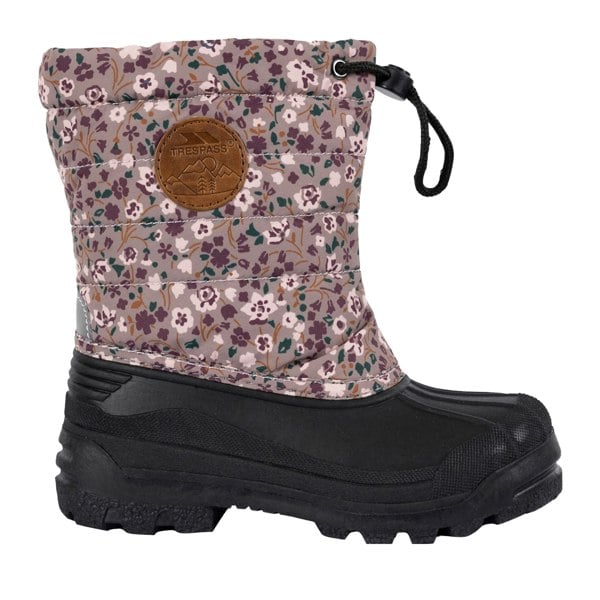 Trespass Girls Remy Ditsy Print Snow Boots - Brown/Black