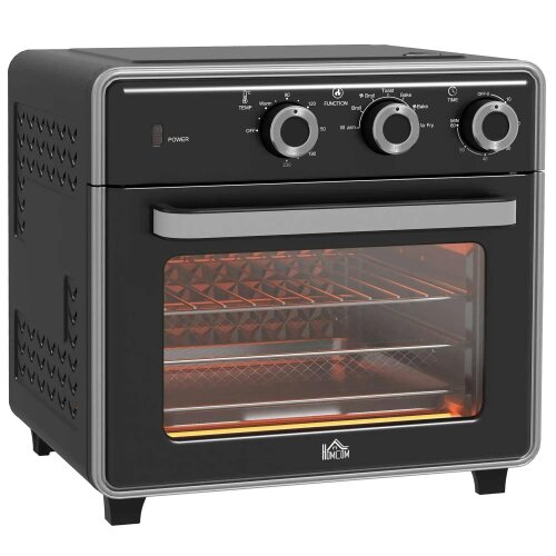 Bobobiy 20L 90-230℃ Mini Convection Oven, with Air Fry Function - Black