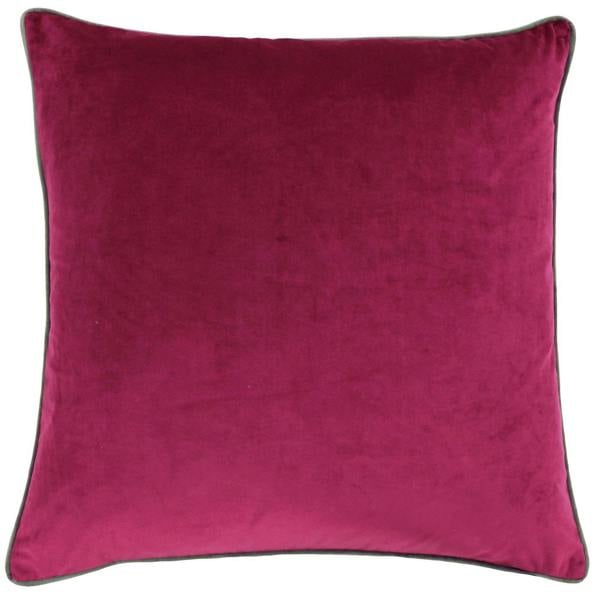 Paoletti Meridian Cushion Cover - Cranberry/Mocha - 