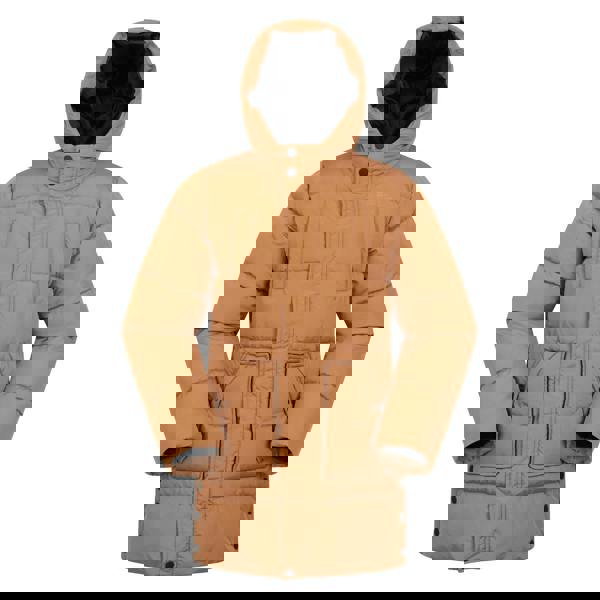 Mountain Warehouse Childrens/Kids Theo Water Resistant Long Padded Jacket - Mustard - 