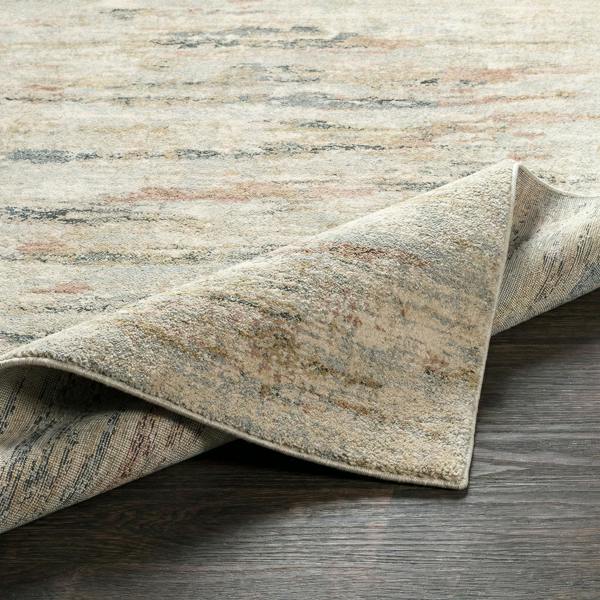 Livabliss Avellino-Abstract Beige Grey Blue Modern Marble High Pile Rug