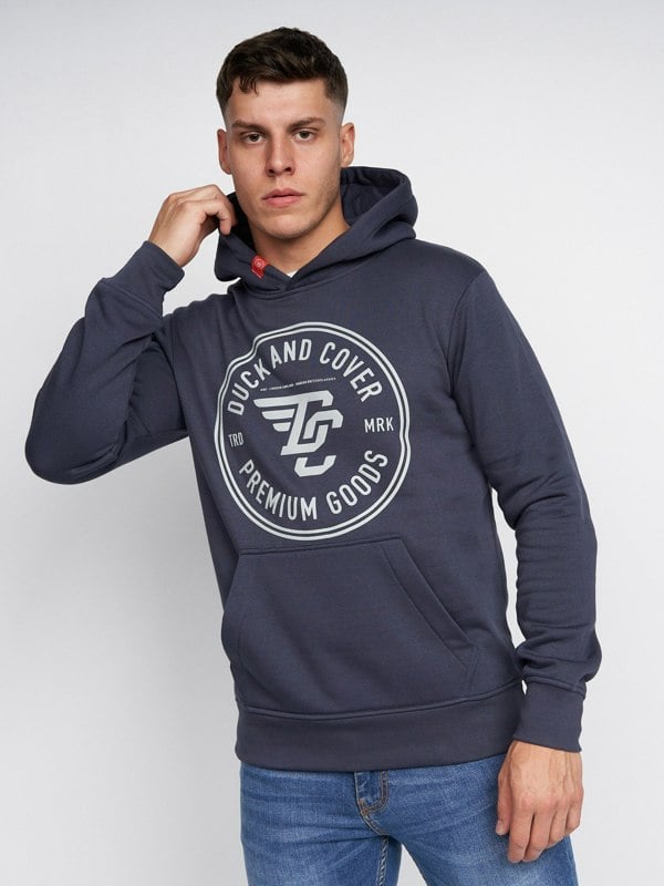 Duck and Cover Addax Hoodie - Navy