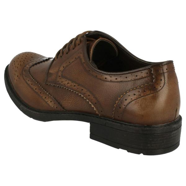 Maverick Mens Maverick Low Heel Brogue Lace Up Shoes