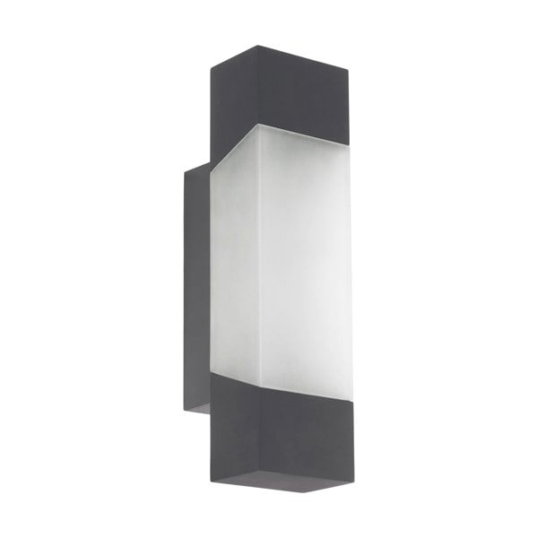 EGLO Gorzano LED Anthracite/Satin Glass Exterior Wall Light