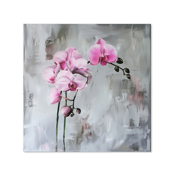 Warren Reed - Designer Pink Orchids Kitchen Splashback