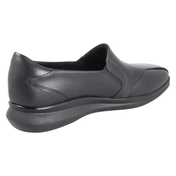 Clarks Ladies Clarks Artisan Square Toe Slip On Shoes Lynell Edge