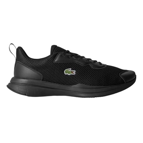 Lacoste Mens Neo Runbase Leather Trainers - Black - 