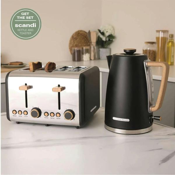 Hamilton Beach Scandi Classic Kettle & Toaster Set - Black - Hamilton Beach UK