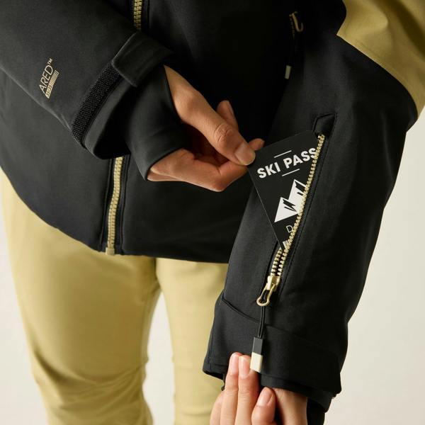 Dare 2B Womens/Ladies Flurry III Ski Jacket - Desert Beige/Black - 