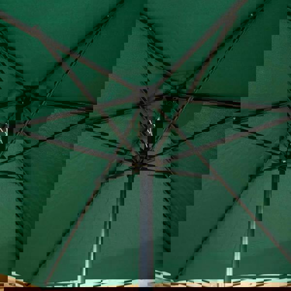 Samuel Alexander 2.7m Havana Garden Patio Parasol with Crank Handle and Cover in Green