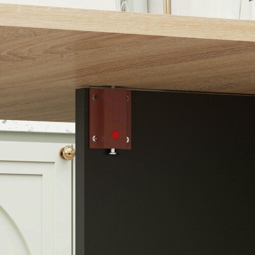 Wyld Haus Toelka Wooden Oak And Black Ex10dable Drop Leaf Dining Table With Shelves And Castors