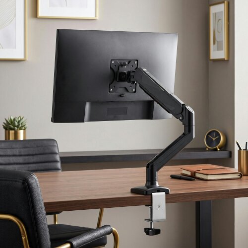 HOMCOM Monitor Stand up to 32", Height Adjustable, Black