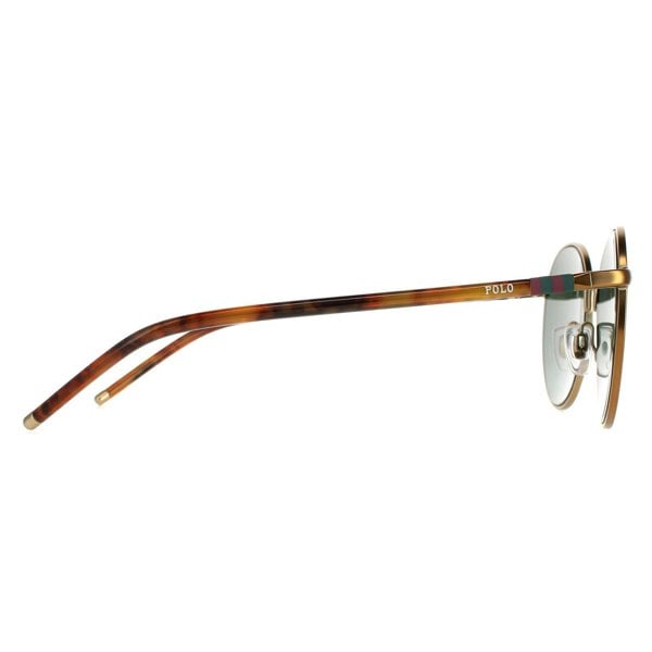 Polo Ralph Lauren Sunglasses PH3133 932471 Semi Shiny Brass Green