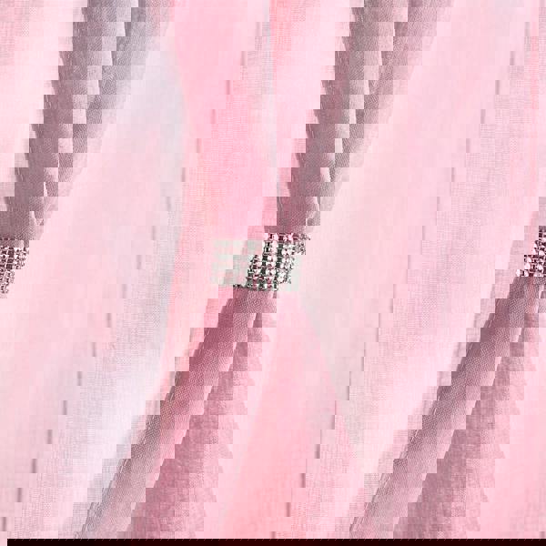 Luxury Living Linen Look Voile Ring Top Curtain Pair