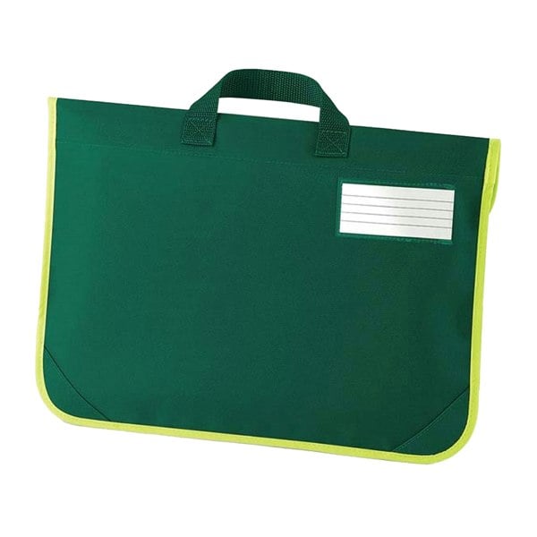 Quadra Enhanced-Vis Book Bag - 4 Litres - Bottle Green