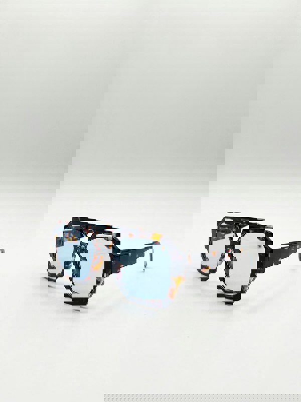 SVNX Tortoiseshell Navigator Sunglasses with Blue Lenses