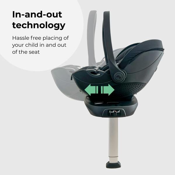 My Babiie MBCS05 Rotating Infant Carrier Car Seat and Base - Black