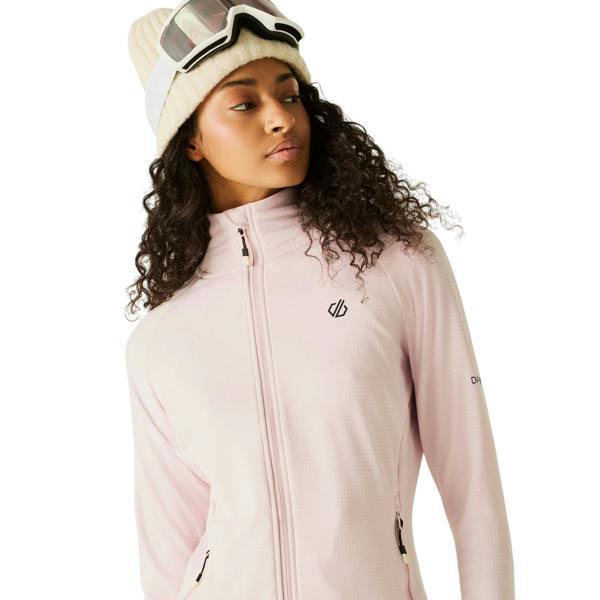 Dare 2B Womens/Ladies Lowline Core Stretch Full Zip Midlayer - Pink Haze - 