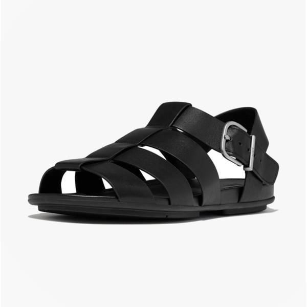 FitFlop FitFlop GRACIE LEATHER Womens Ankle Strap Sandals Black