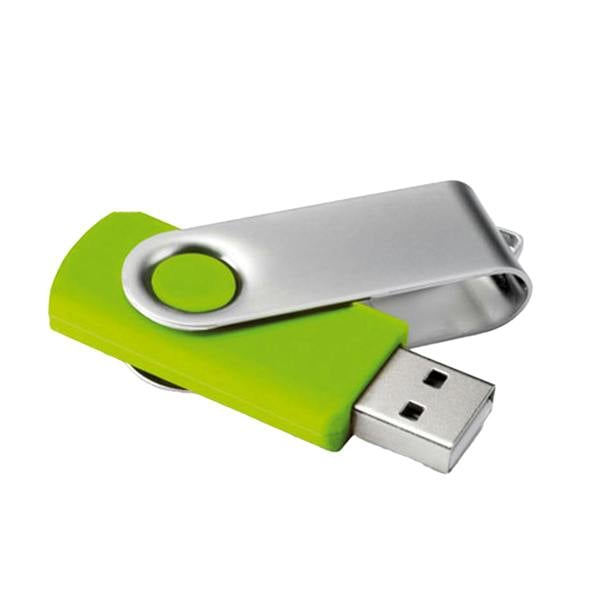 MidOcean Techmate Pendrive 16GB USB Flash Drive - Lime - 