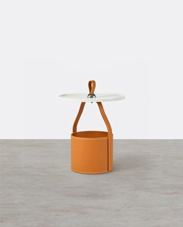Edwina Side Table With Storage, Small-Weilai Concept