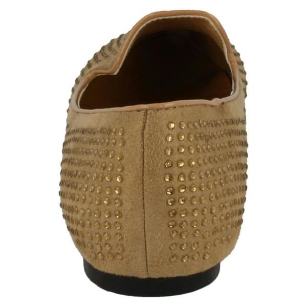 Spot On Ladies Spot On Gem Detailing Casual Shoes