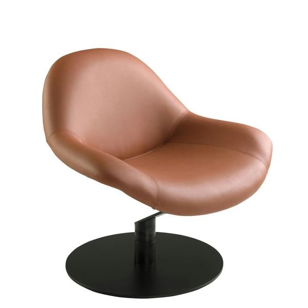 Angel Cerdá Brown Leatherette Swivel Armchair 5116