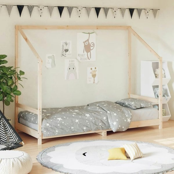Berkfield Kids Bed Frame 80x200 cm Solid Wood Pine