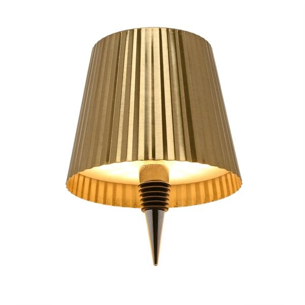 Hestia Wine Bottle Lamp Topper LED Rechargeable Touch Lamp - Brass