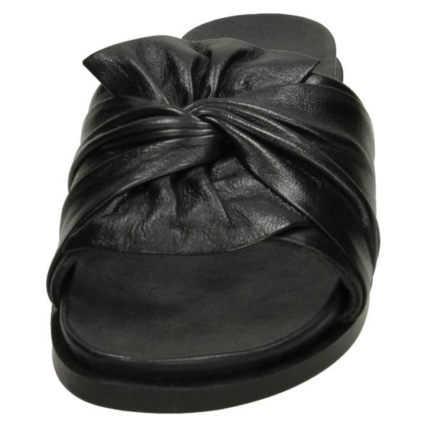 Leather Collection Ladies Leather Collection Twisted Vamp Mules F00203