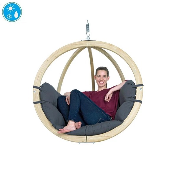 Amazonas Globo Hanging Egg Chair - Anthracite Grey