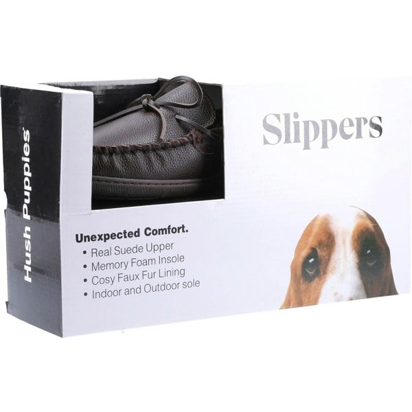 Hush Puppies Ace Leather Men's Slippers in Brown