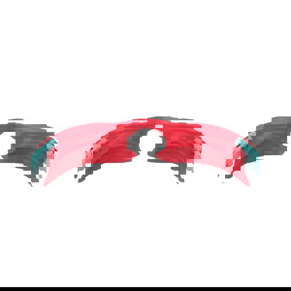 Red and teal Speedo Hydrosity 2.0 junior swim goggles with curved lenses