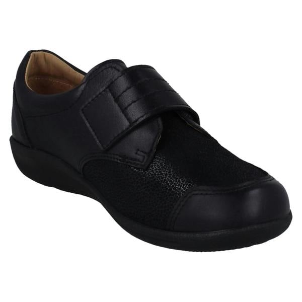 DB Shoes Ladies DB Shoes 2V Fitting Flat Shoes Ember