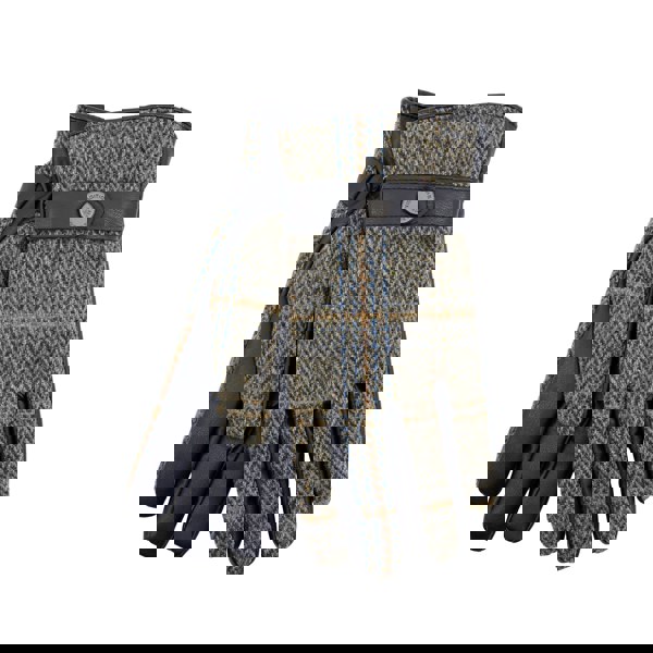 Heritage Traditions Mens Tweed Stud Gloves