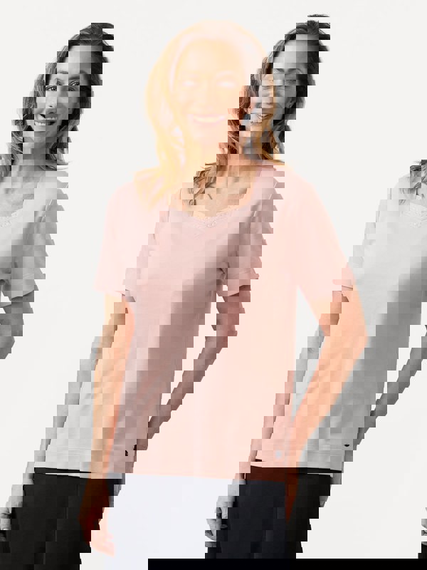 PennyPlain Diamante Sweetheart Neck Top - Dusk