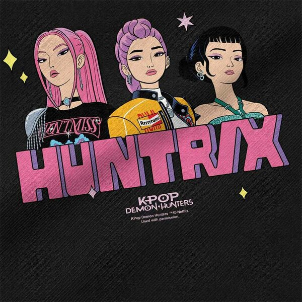 K-Pop Demon Hunters Huntrix Blocky Glam Reusable Tote Bag - Black