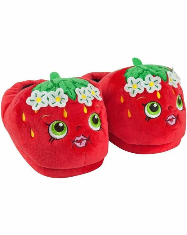 Womens Red Strawberry Kiss 3D Slippers