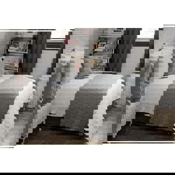 Belledorm Crompton Quilted Bed Runner - Grey