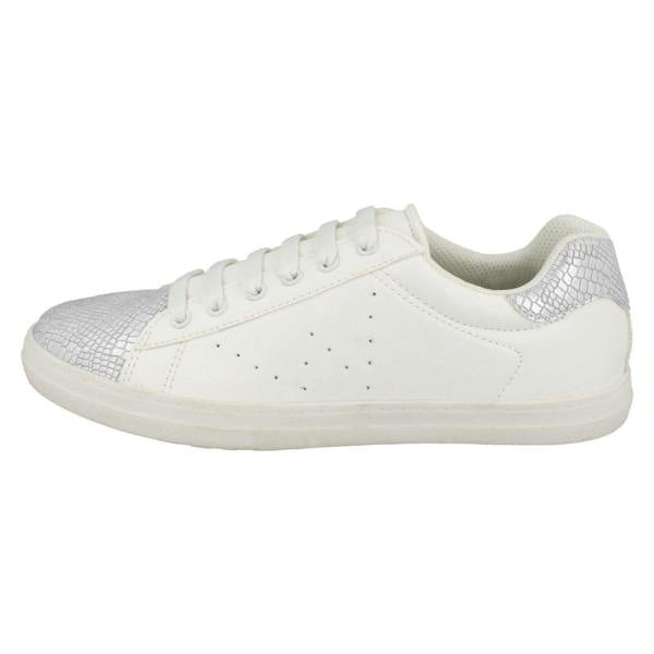 Spot On Ladies Spot On Synthetic Snake Design Casual Trainers