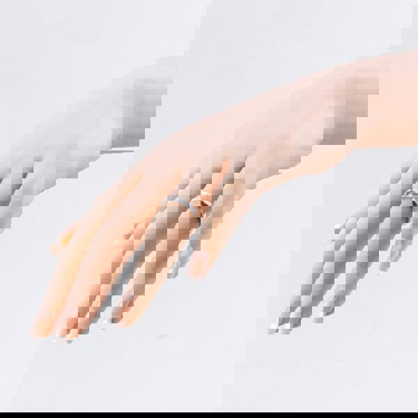 T. H. Baker 9ct White Gold Princess & Baguette Cut Diamond Half Eternity Ring XPB-260-090-9W-H/I-6506